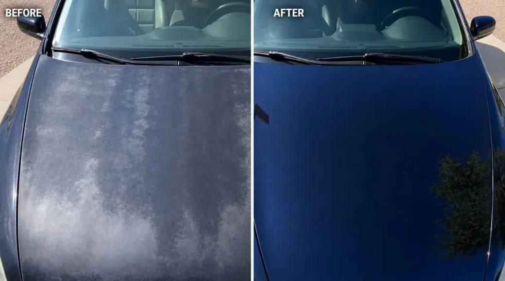 Bonnet oxidation before and after
